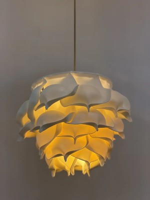 Maison Avf Yeni Modern Eva Gül Krem Tasarım Sarkıt Avize Orta Boy