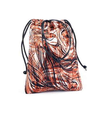 Neptune Marbling Ateş Kıvrımı Çanta