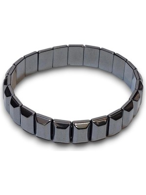 Pozitif Doğal Taş Kaliteli Hematit Bileklik 213-3