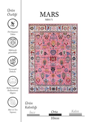 Kilim Home Pembe Otantik Etnik Desenli Halı - Vintage Türk Motifli Bohem Salon Halısı
