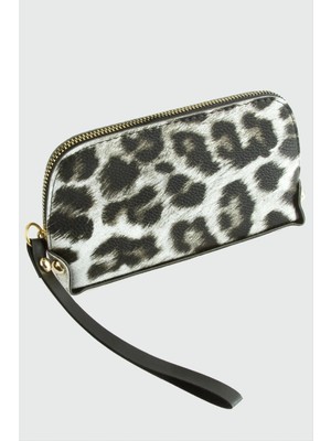 SiHako Leopar Dikdörtgen Deri Cüzdan