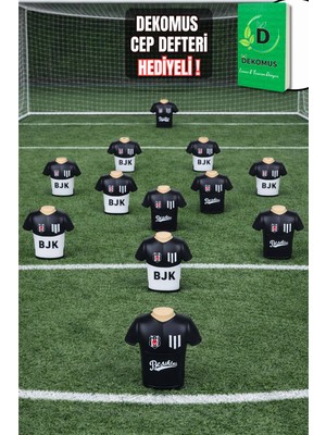 "dekomus Cep Defteri Hediyeli" Lisanslı Beşiktaş Silgili Forma Tasarımlı Kalemtraş "tek Adet"