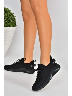 Fox Shoes Siyah Triko Kumaş Kadın Spor Ayakkabı M702006204