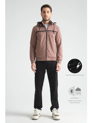 Vizon Premium Dik Yaka  Rahat Form Klasik Paça Erkek Eşofman Takımı L