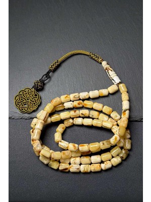 Tesbihkenti Arap Model 85'li Kaliningrad Damla Kehribar Tesbih