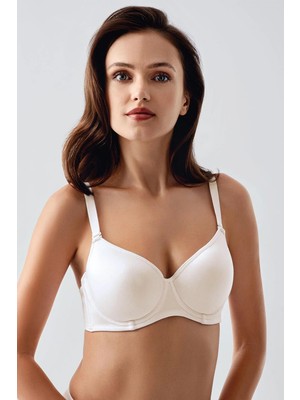 New Bra Kadın B Kap Desteksiz Sütyen | Ekru 7900