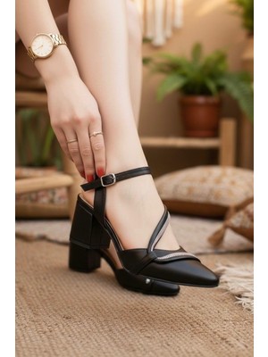 Kadın Riya Cilt Klasik Topuklu Ayakkabı
