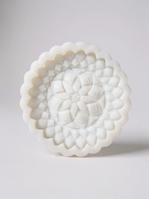 Feyza Design Küçük Mandala Model Silikon Kalıp, Içten Içe, 11 Cm, Çok Amaçlı Kullanım