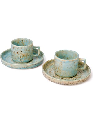 Neptune Marbling Deniz Kabuğu Kupa- Ikili