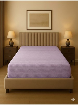 Miabella Home %100 Pamuk Armürlü Çift Kişilik Lastikli Çarşaf Fitted Yumuşak Dokulu Tek Kişilik Lastikli Çarşaf