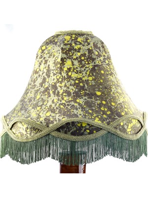 Neptune Marbling Güneşli Orman Abajur Başlığı