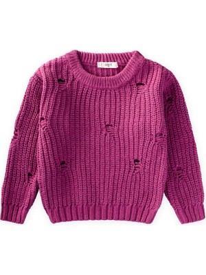 Cigit Selanik Triko Kazak 2-8 Yaş Erguvan