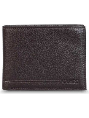 Guard Kahverengi Hakiki Deri Bozuk Para Gözlü Yatay Model Klasik Erkek Cüzdan // GRD260226WT1660