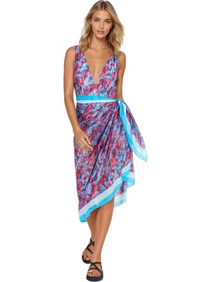 Neptune Marbling Okyanus Çiçeği Pareo