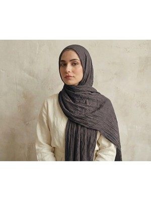 Moodşal Koyu Kahve Düz Renk Bambu Kraş Şal