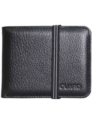 Guard Lastikli Spor Hakiki Deri Siyah Cüzdan // GRD260226WT1671