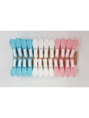 Pobi 24 Renkli Çamaşır Mandalı İz Yapmaz Özellikte Uzun Ömürlü Plastik Yapı