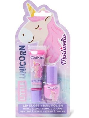 Çok Renkli  Liltle Unicorn Kız Çocuk 2'li Makyaj Seti