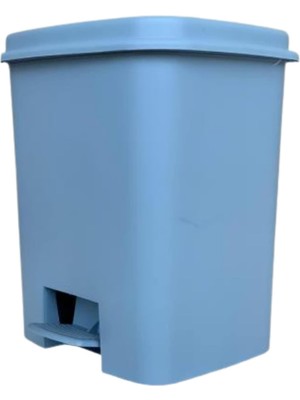 Skygo Plastik Dekoratif Mutfak Banyo Çöp Kovası 6l Renkli Pedallı Mavi, Gri,beyaz,siyah Ofis Temizlik Kovası Çöp Konteynırı Kolay Temizlenir (Mavi)