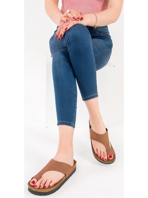 Fox Shoes Taba Kadın Terlik D777812002