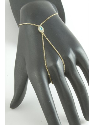 SiHako Oval Zirkon Taşlı Lüks Çelik Şahmeran