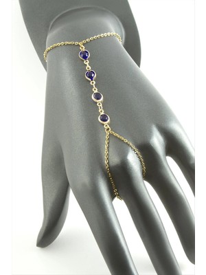 SiHako Yuvarlak Taşlı Çelik Şahmeran