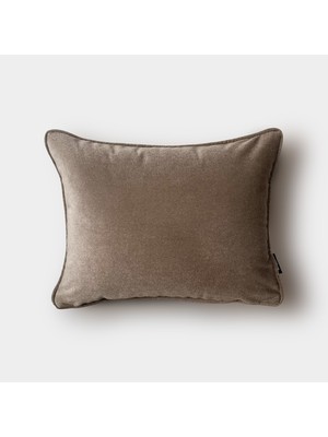 Lidoma Home "taupe" Kadife Düz Kırlent Kılıfı - 30X40