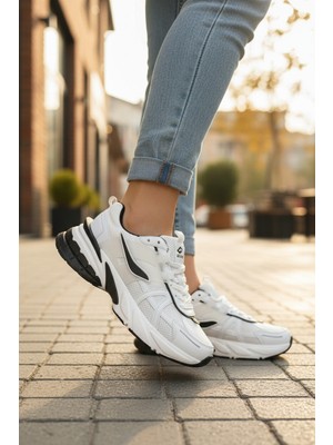 Enoch Kadın Nefes Alan Geniş Gözenekli File Saya Rahat Yürüyüş Sneaker