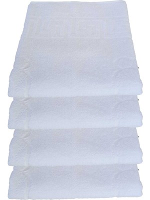 Rubby Avm 4 Lü Ayak Izli Banyo Paspas 100 Pamuklu Ayak Havlusu