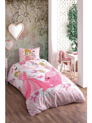 Rubby Avm Mira Home Tek Kişilik Genç Kız Çocuk Nevresim Takımı Prenses