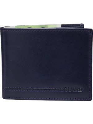 Guard Lacivert Temi Deri Yatay Model Klasik Erkek Cüzdan // GRD260226WT1833