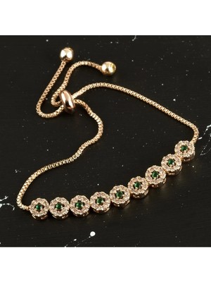 SiHako Zirkon Taşlı Lüx Asansörlü Bileklik