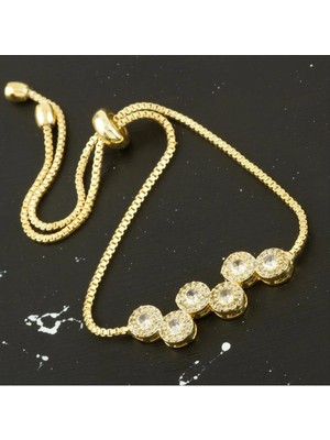 SiHako Zikzak Zirkon Taşlı Asansörlü Bileklik