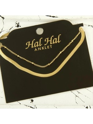 SiHako Italyan Zincirli Lüks Çelik Halhal