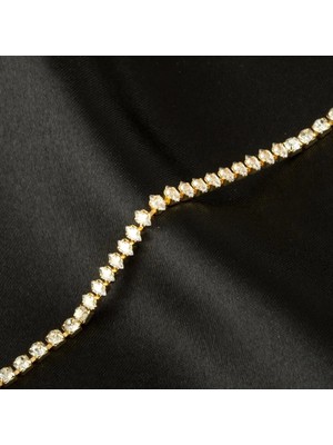 SiHako Baget Taşlı Lüks Kararmaz Bileklik