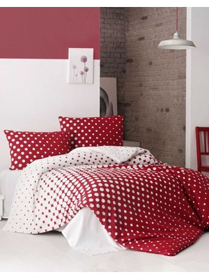 Rubby Avm Çift Kişilik Nevresim Takımı Pamuklu Retro Puantiye