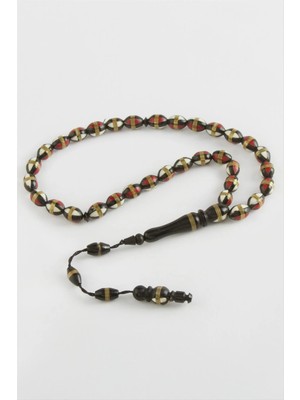 SiHako Arpa Kesim Işlemeli Kuka Tesbih 7*9 mm