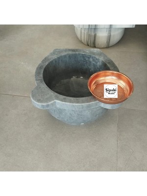 Mym - Mermer Düz Kurna Gri