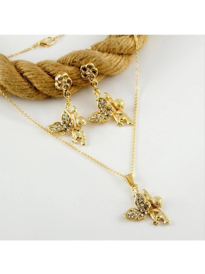 SiHako Figürlü Taşlı Set Kolye