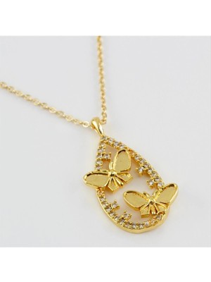 SiHako Figürlü Zirkon Taşlı Kolye