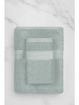 Rubby Avm 2 Parça Battal Lüks Premium Banyo Spa Havlu Takımı 90X170 cm Açık Gri