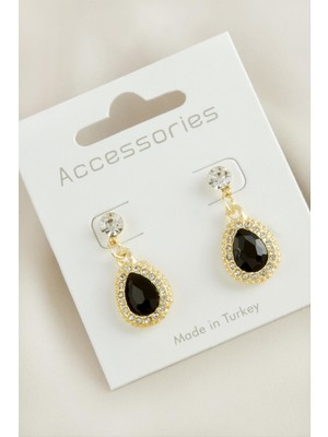 SiHako Oval Taşlı Yeni Sezon Küpe