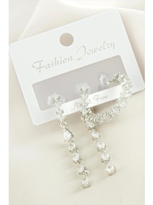 SiHako 3 Adet Yıldız Zirkon Taşlı Küpe