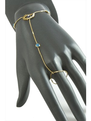 SiHako Göz Zirkon Taşlı Lüks Çelik Şahmeran