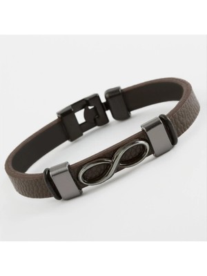 SiHako Sonsuzluk Kaliteli Suni Deri Bileklik