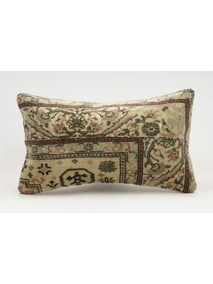 Kilim Wholesale El Yapımı Kilimden Yapılmış Vintage Kırlent Kılıfı, Yün, 30X50 cm