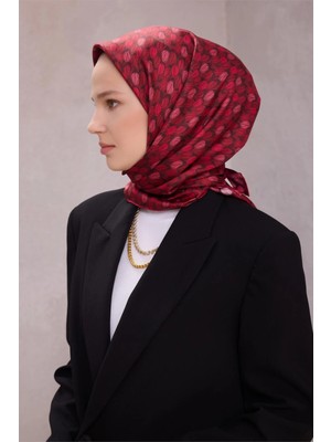 Belli Saf Ipek Eşarp 42204(T) 55 Bordo