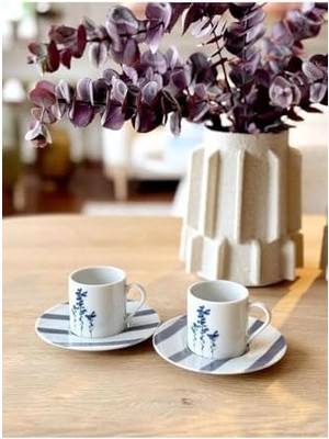 Skygo Girye Desen6 2 Kişilik 4 Parça Kahve Fincanı 90CC 04PPO000641