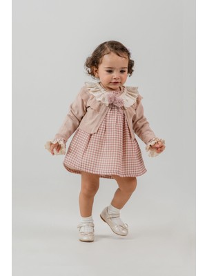 Blumi Kids Pötikare Elbise & Triko Hırka Seti