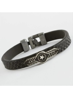 SiHako Yıldız Kaliteli Suni Deri Bileklik